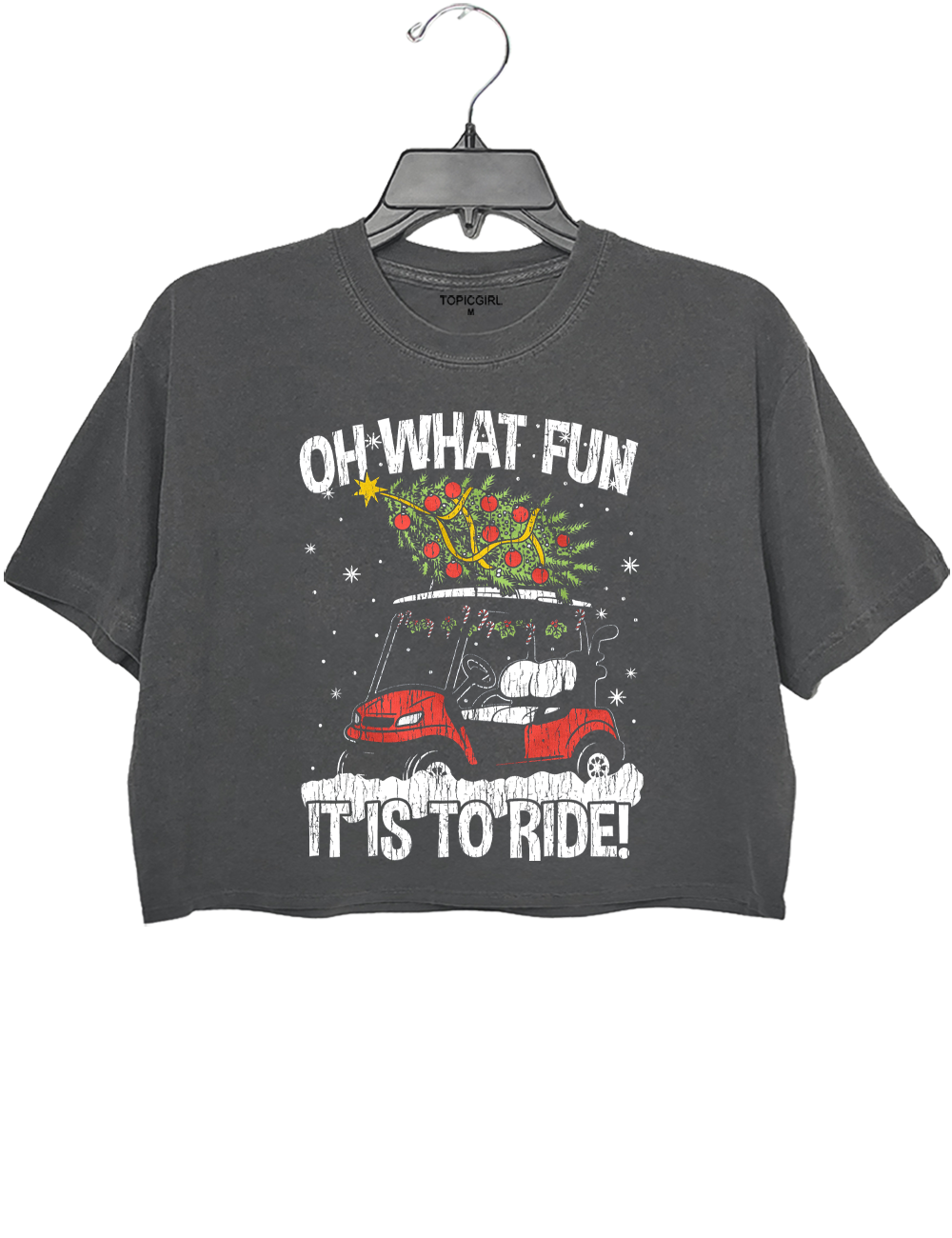 Oh What Fun It Is To Ride Crop Top