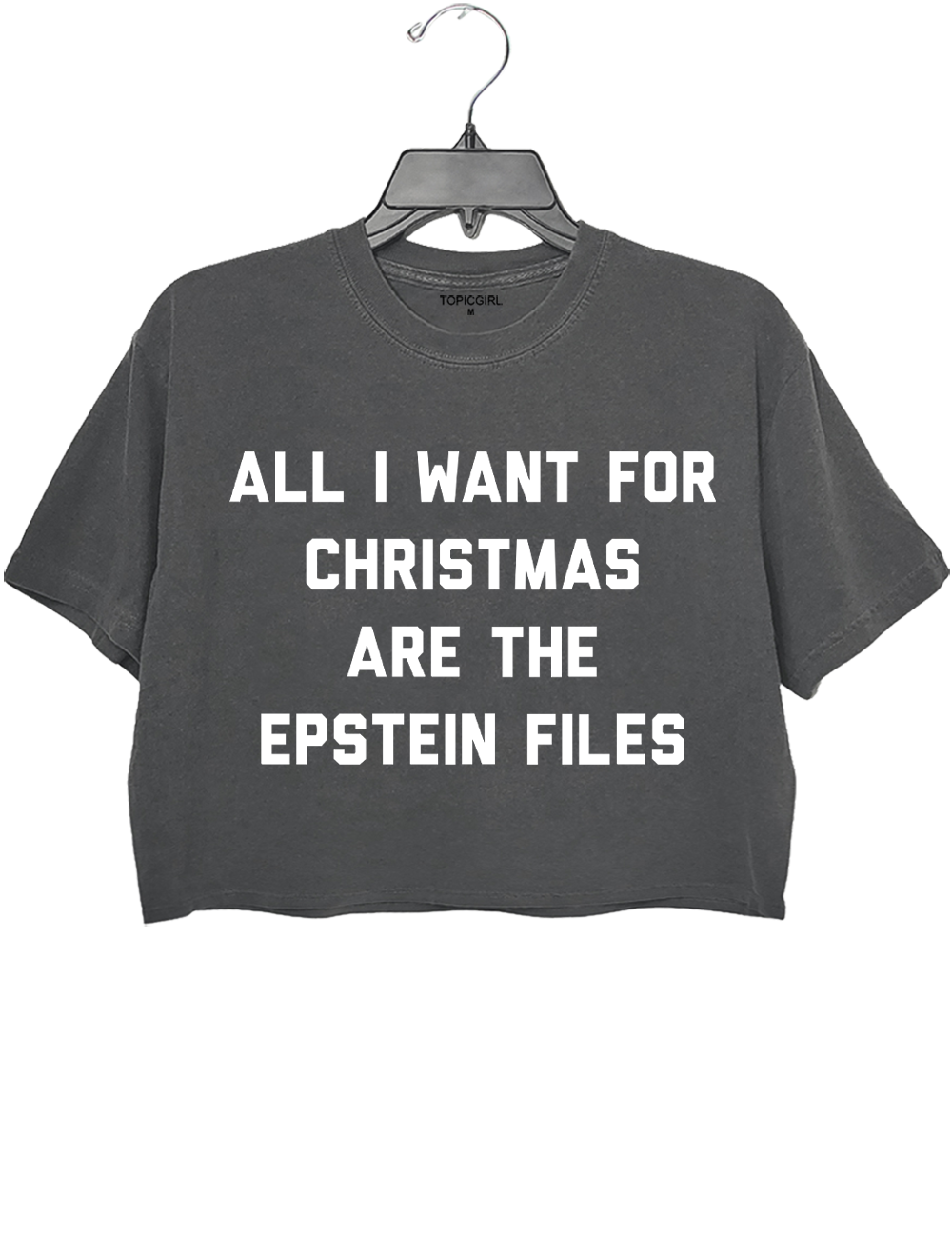 All I Want For Christmas Are The Epstein Files Crop Top
