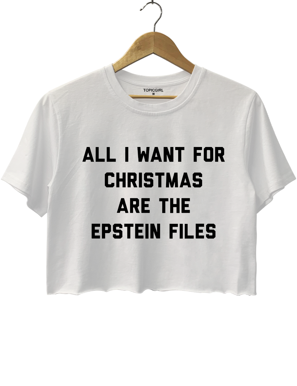 All I Want For Christmas Are The Epstein Files Crop Top