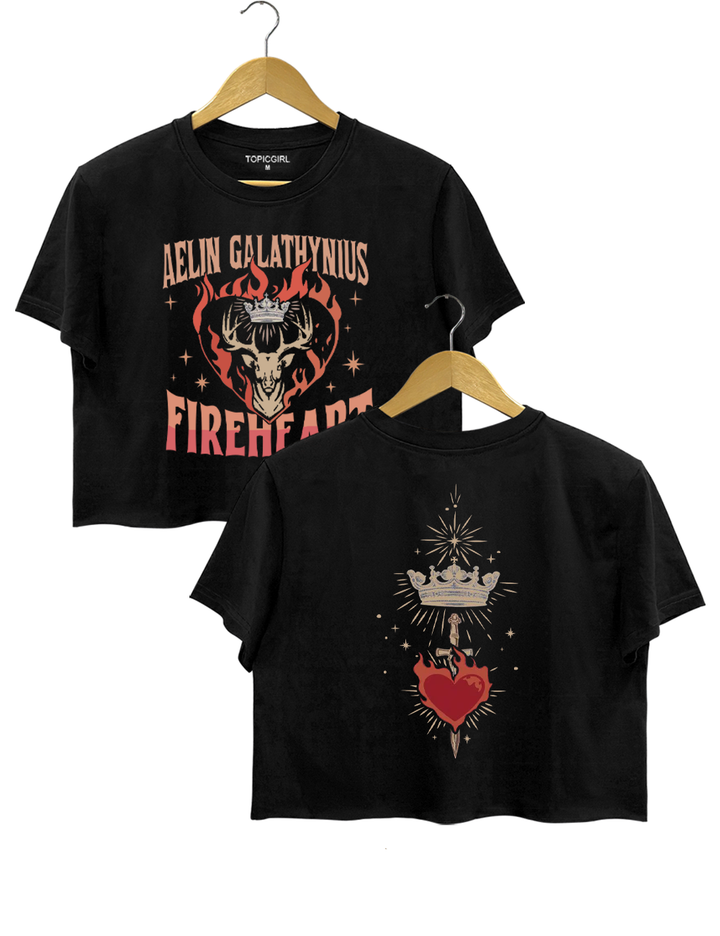 Aelin GalaThynius Fire Heart Crop Top