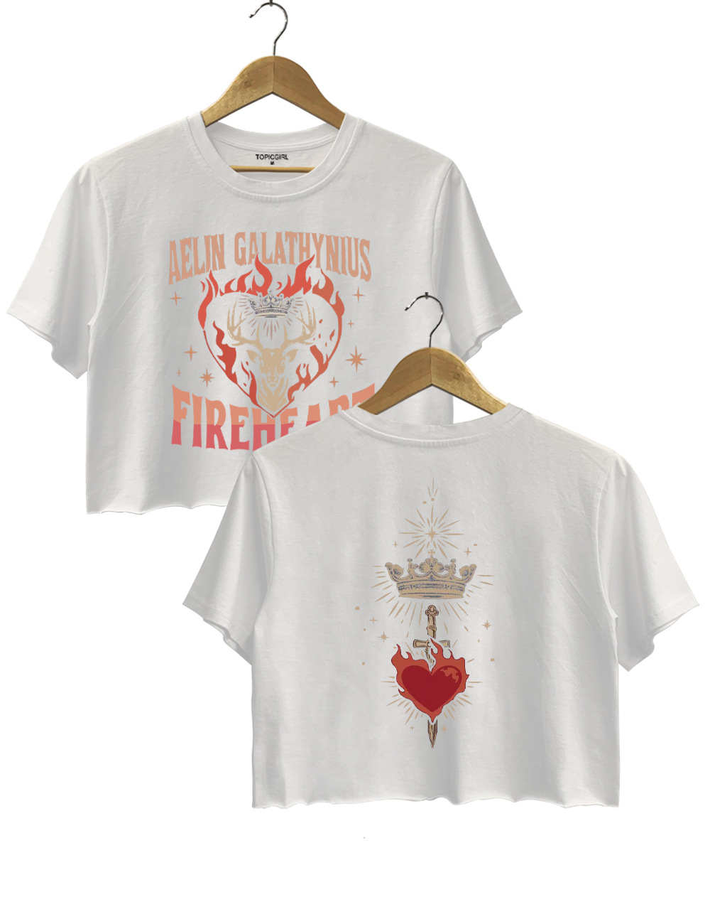 Aelin GalaThynius Fire Heart Crop Top