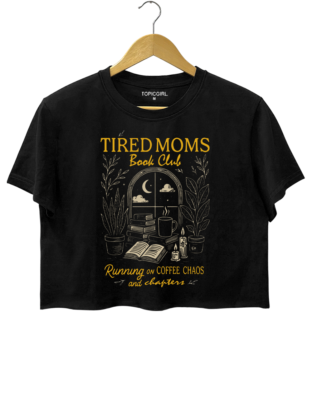 Tired Moms  Book Club Crop Top