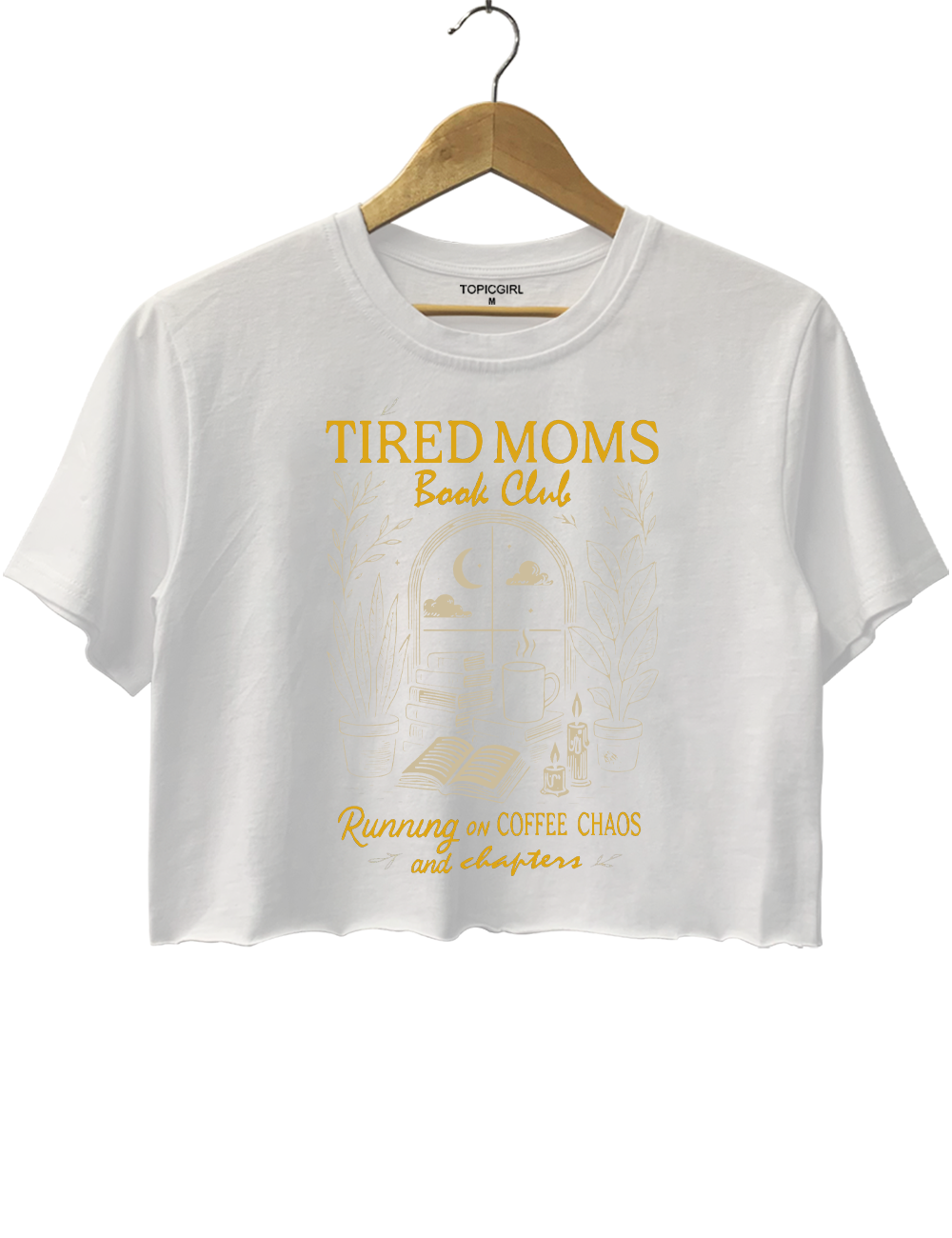 Tired Moms  Book Club Crop Top