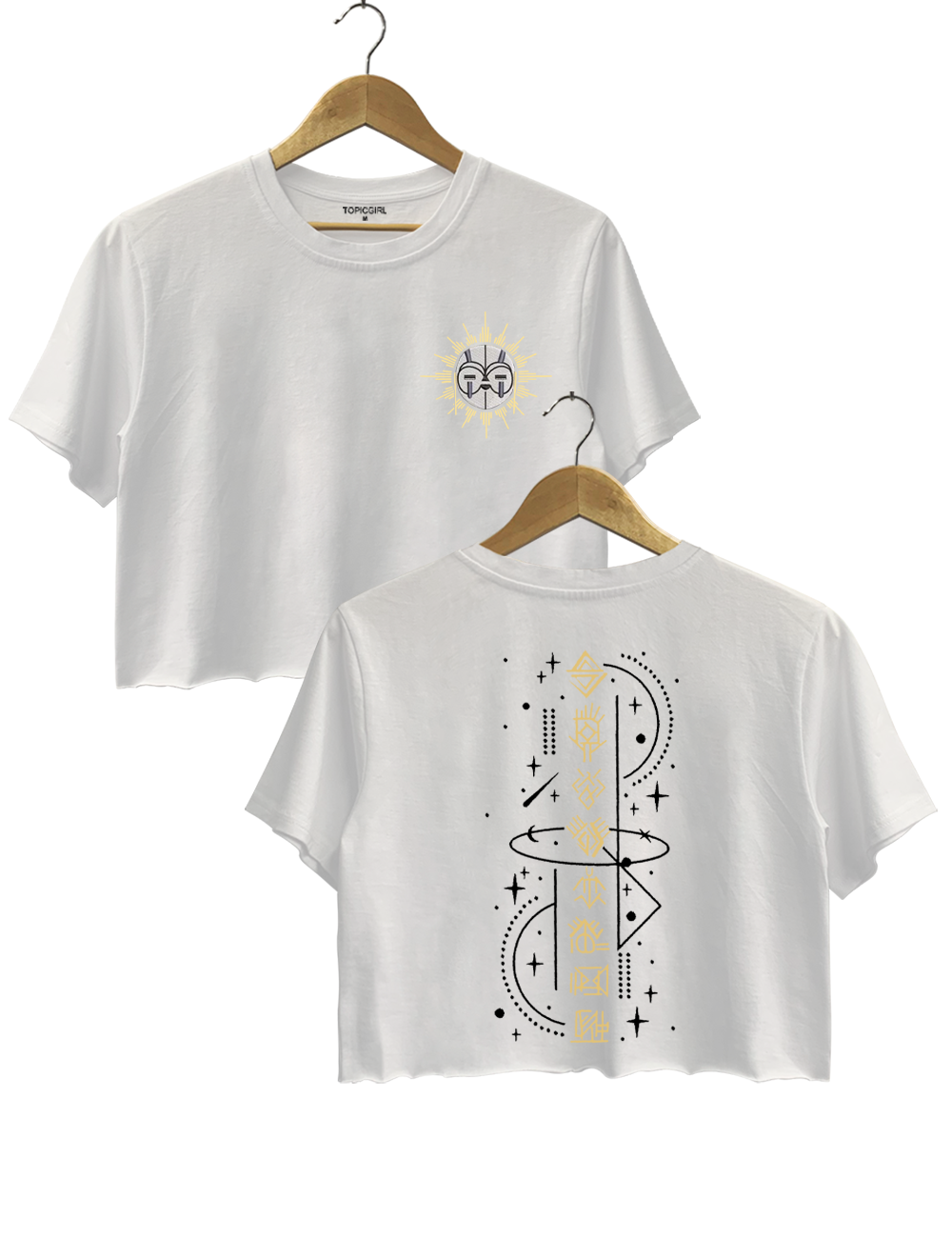 Embroidery Esquie Clair Obscur Expedition 33 Crop Top