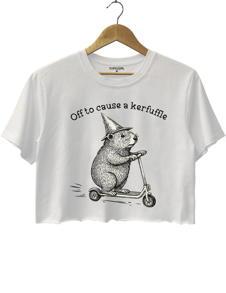Off To Cause A Kerfuffle Crop Top