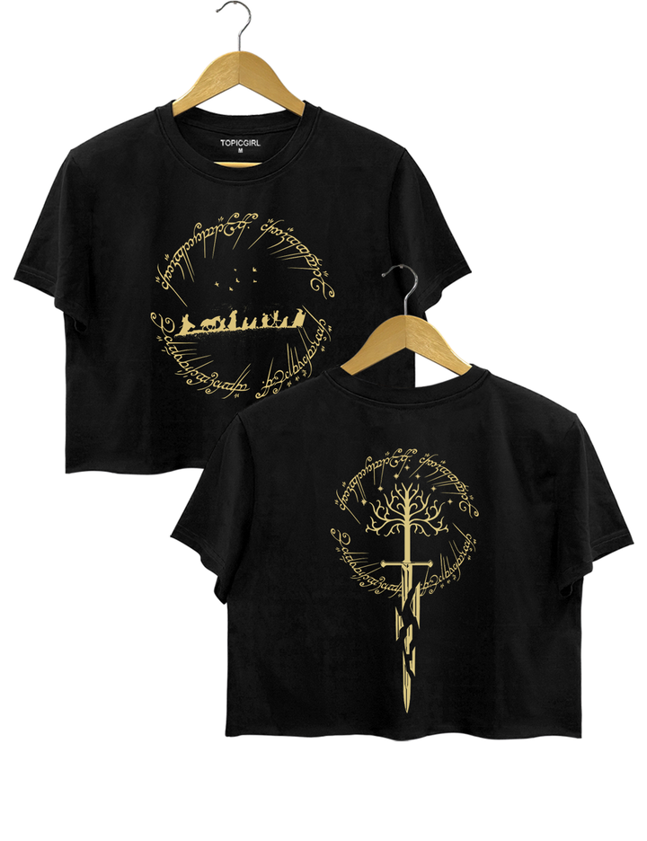 Shards of Narsil Crop Top