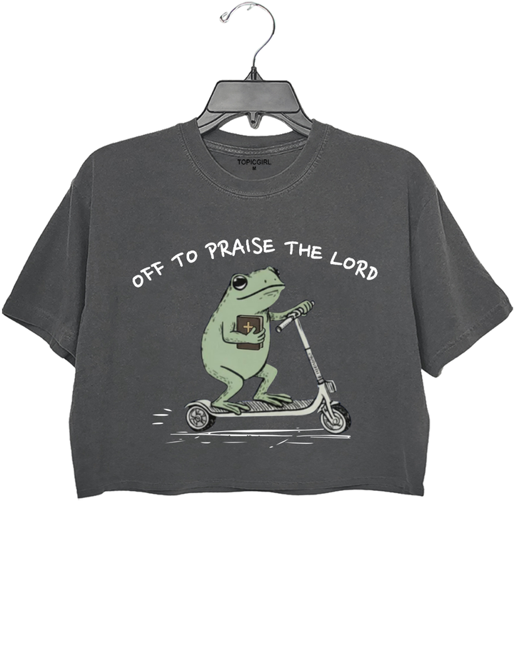 Off To Praise The Lord Crop Top