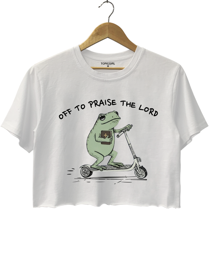 Off To Praise The Lord Crop Top