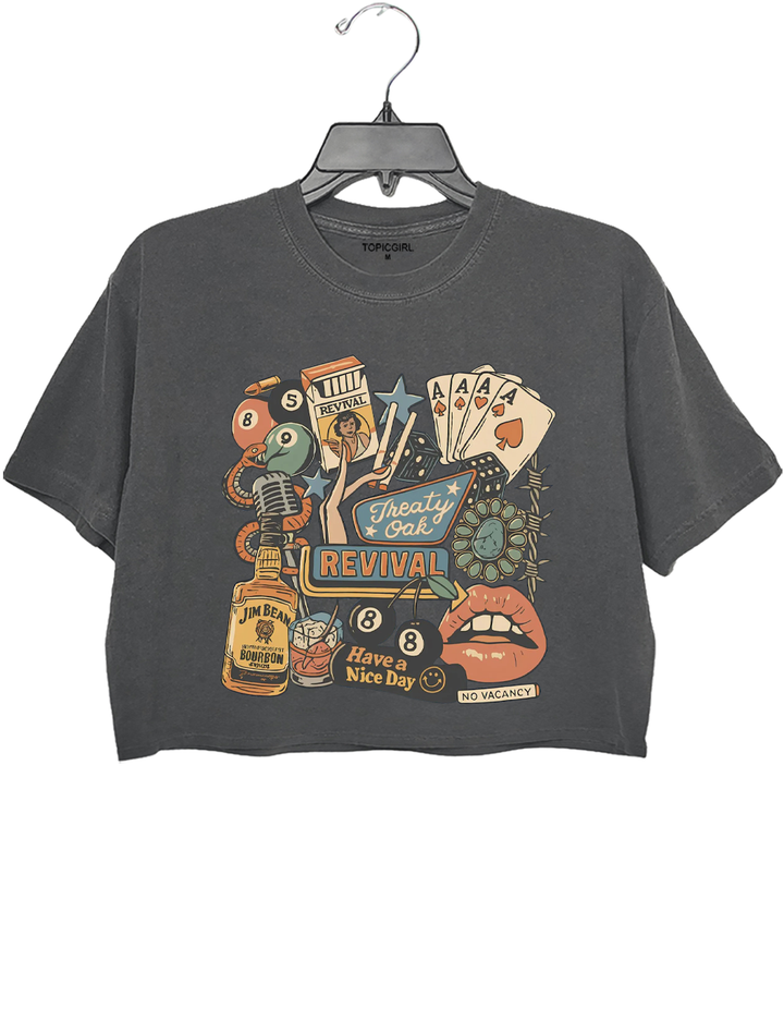 Treaty Oak Revival Crop Top