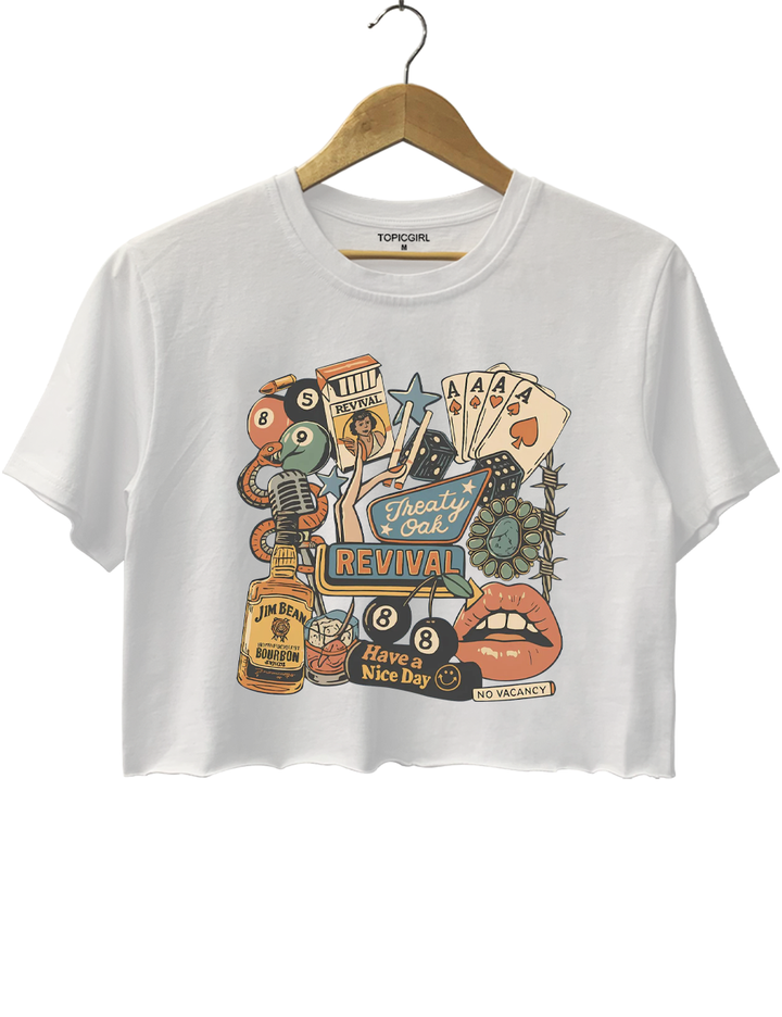 Treaty Oak Revival Crop Top