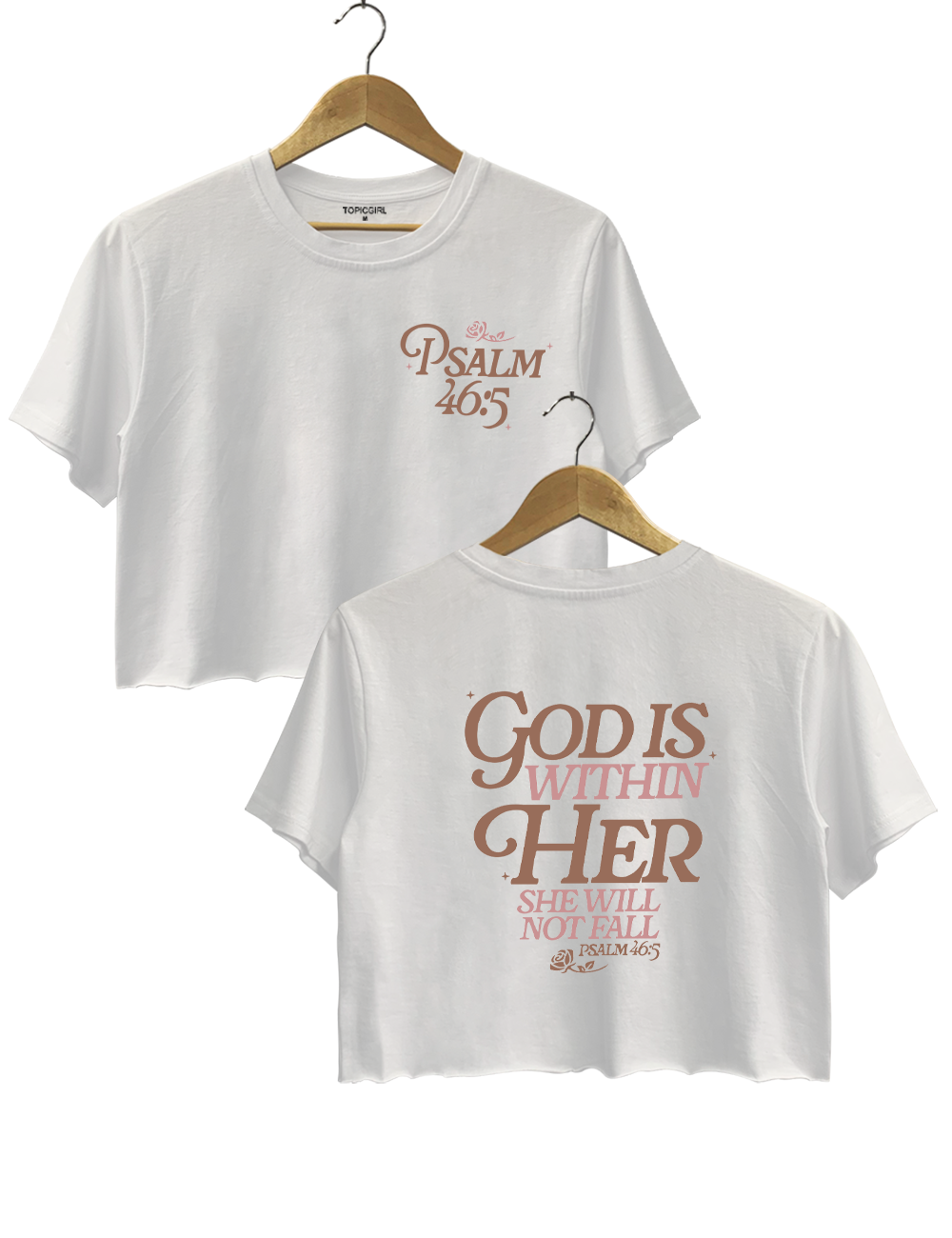 God Is Within Her Psalm 46:5 Crop Top