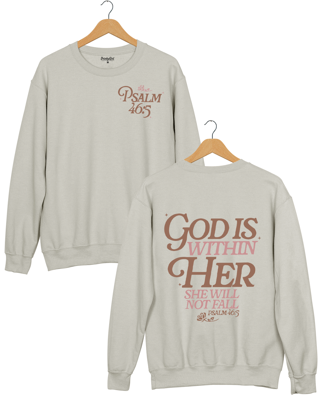 God Is Within Her Psalm 46:5 Sweatshirt