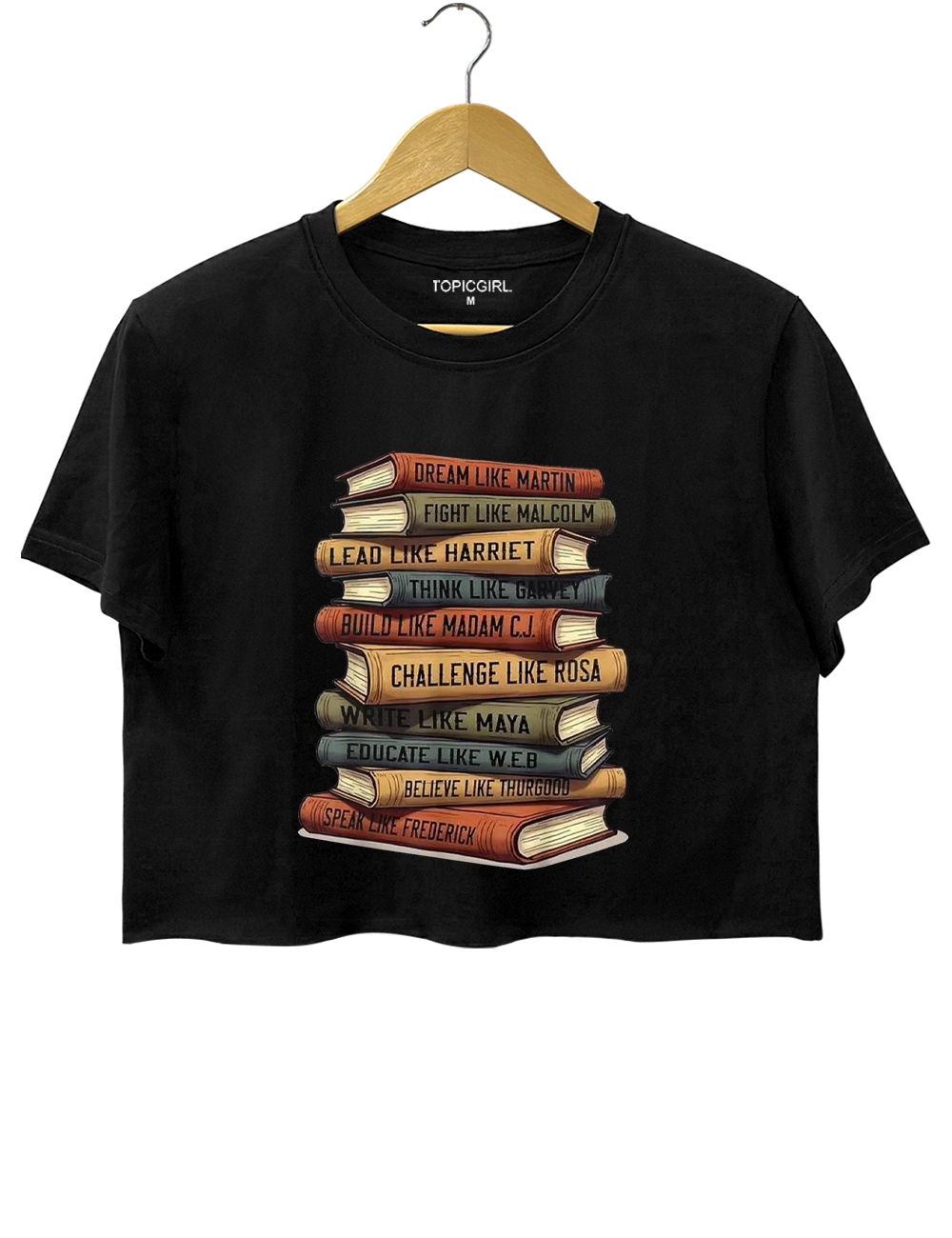 Black History Inspirational Books Crop Top