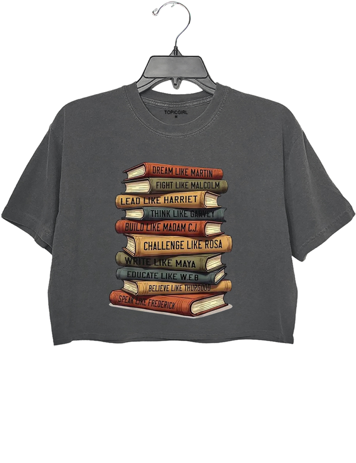 Black History Inspirational Books Crop Top