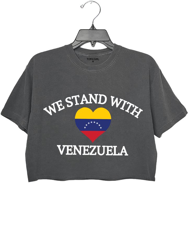 We Stand With Venezuela Crop Top
