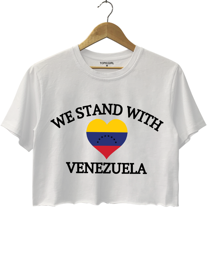 We Stand With Venezuela Crop Top