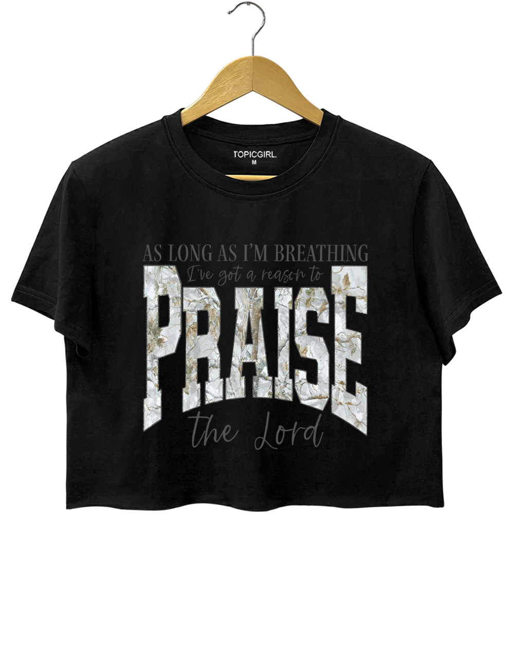 As Long As I'm Breathing Crop Top