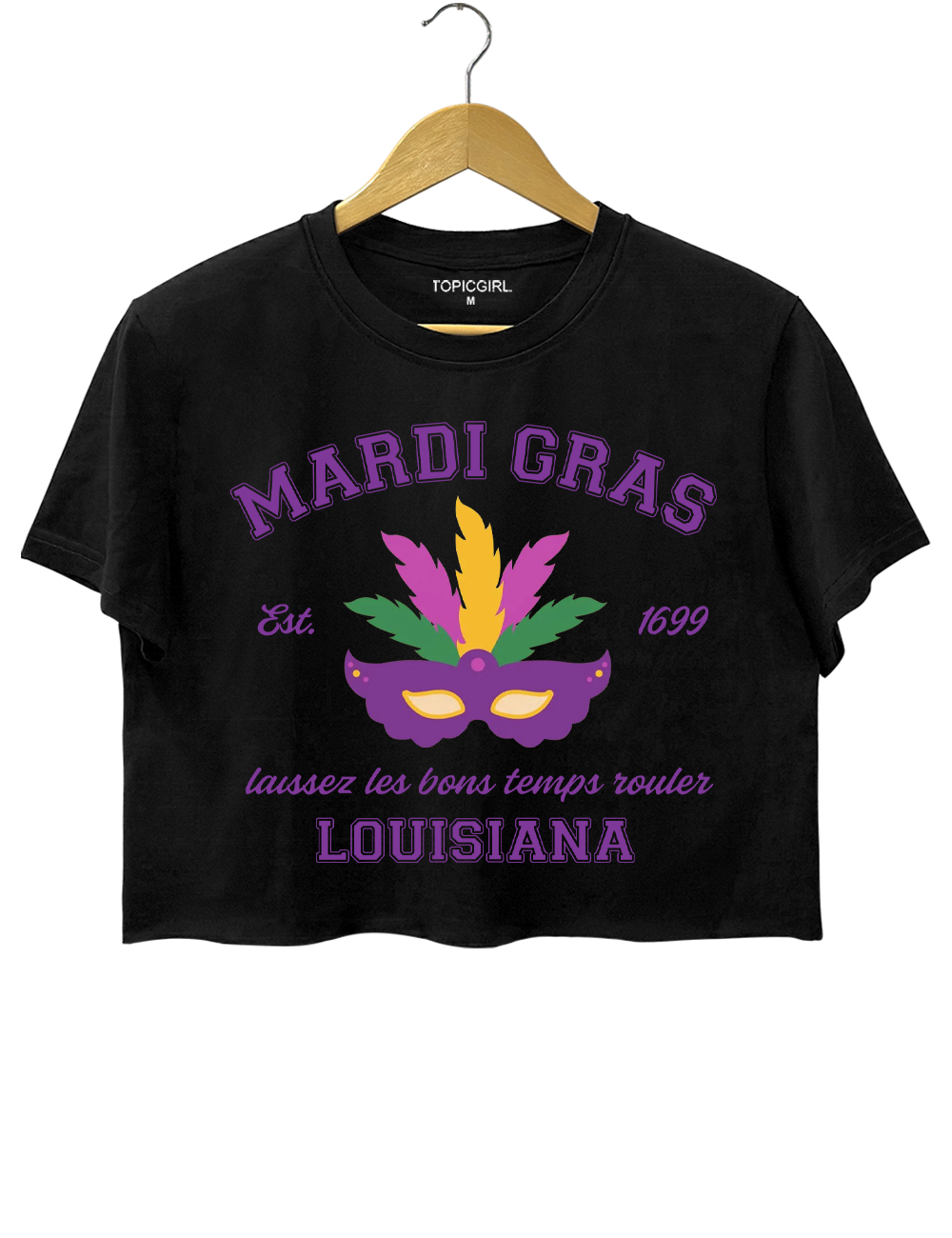 Mardi Gras Crop Top