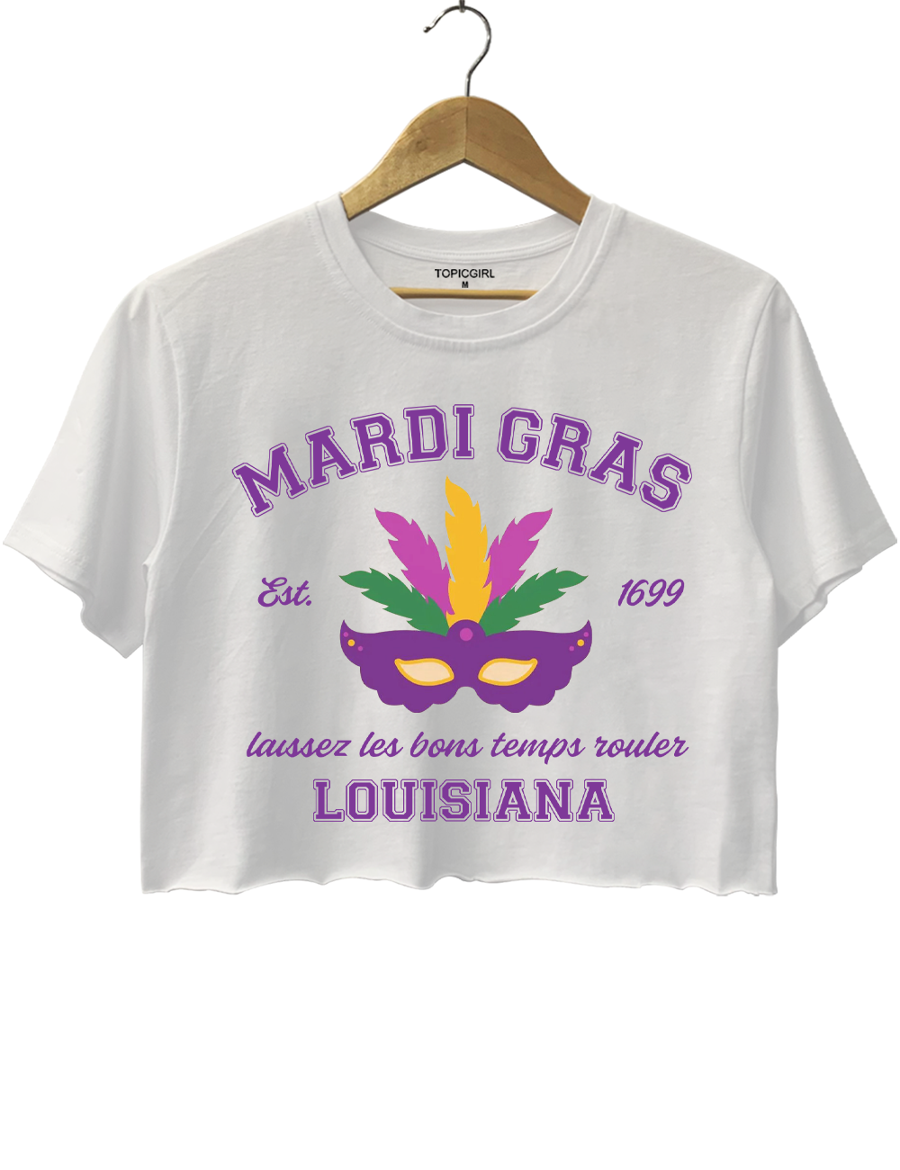 Mardi Gras Crop Top