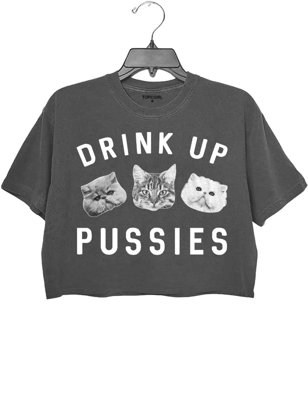 Drink Up Pussies Crop Top