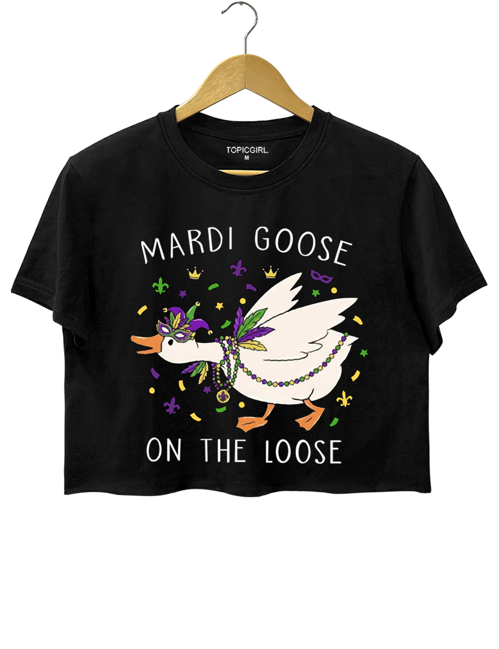 Mardi Goose On The Loose Crop Top
