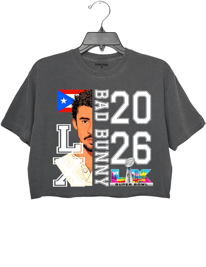 Super Bowl 2026 Benito Retro Football Halftime show Crop Top
