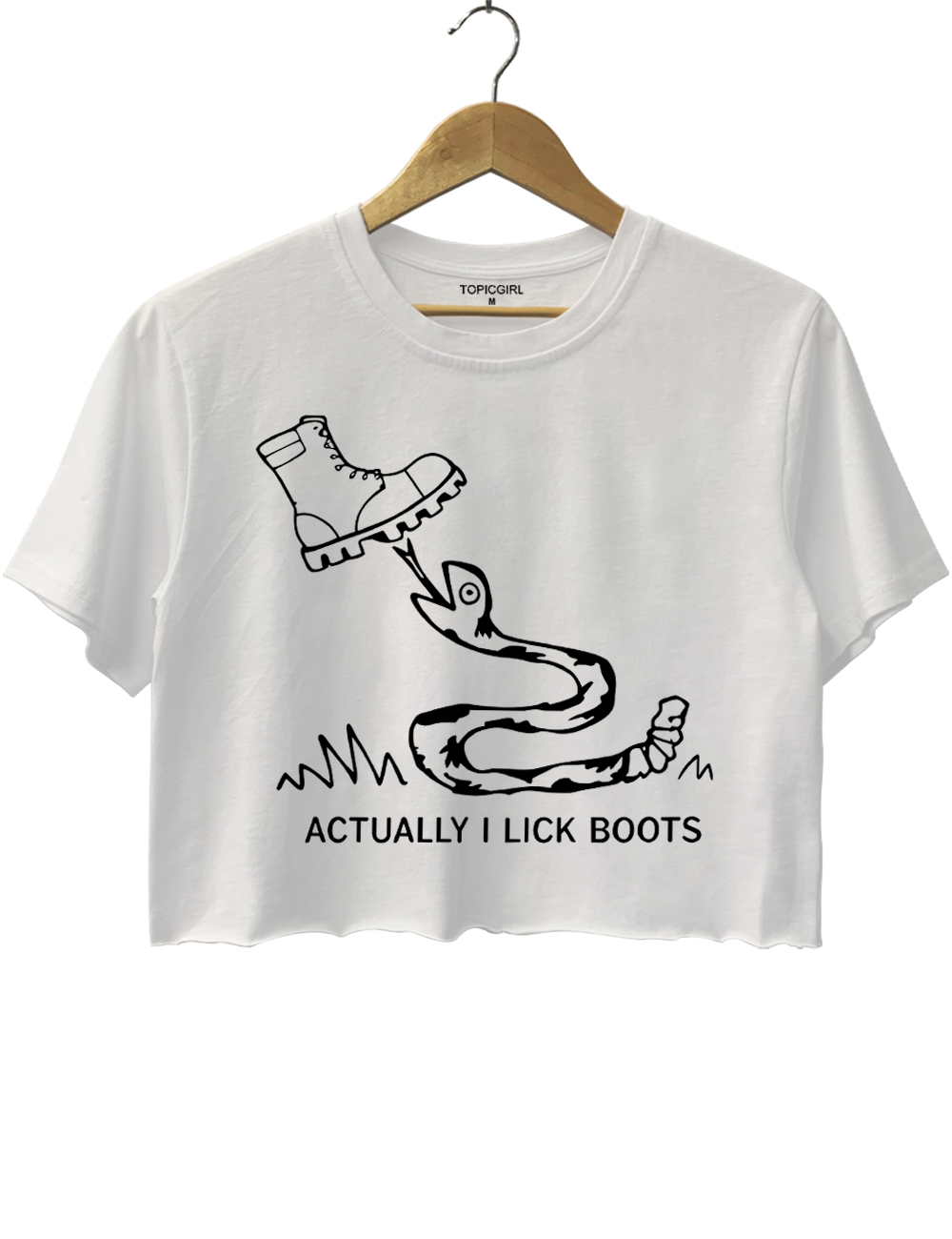 Actually I Lick Boots Crop Top