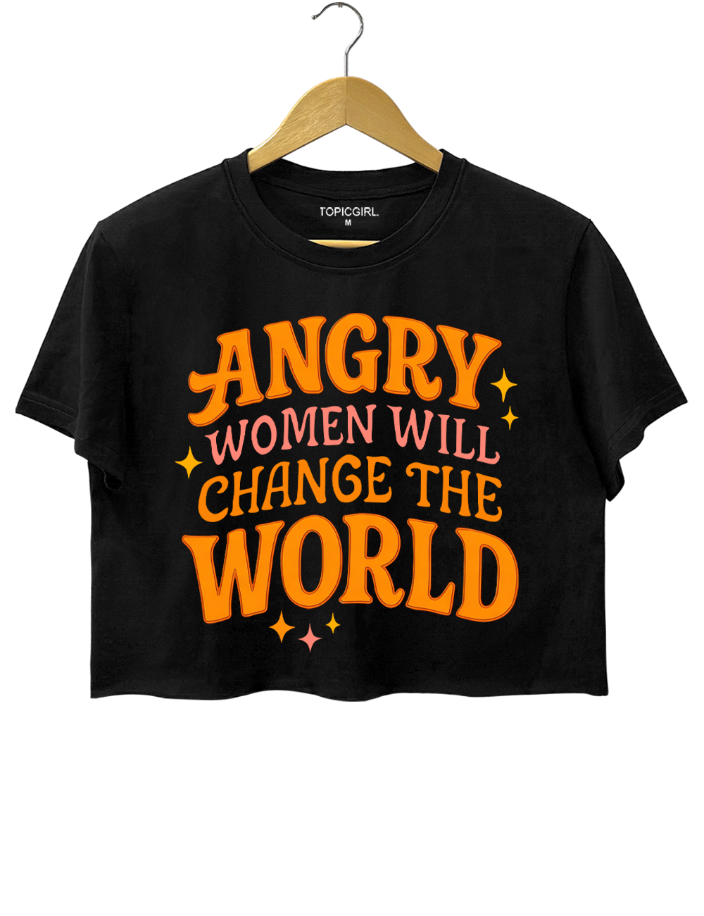 Angry Women Will Change The World Crop Top