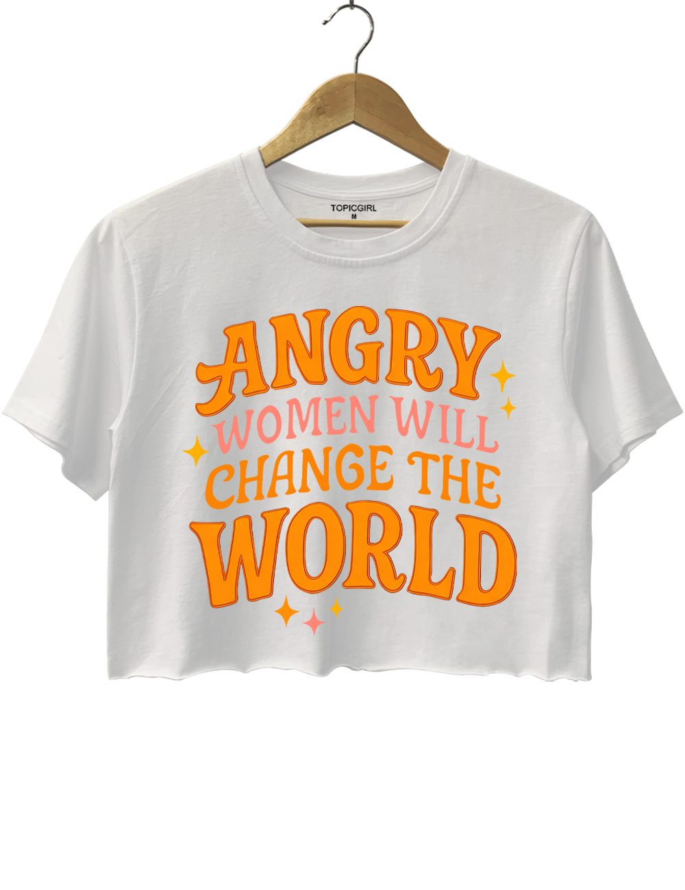 Angry Women Will Change The World Crop Top