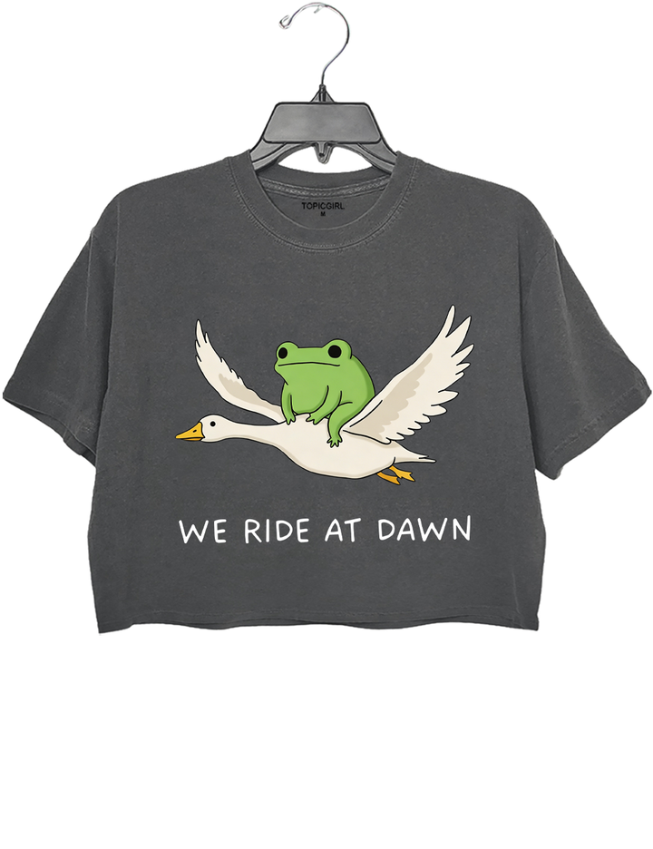 We Ride At Dawn Crop Top