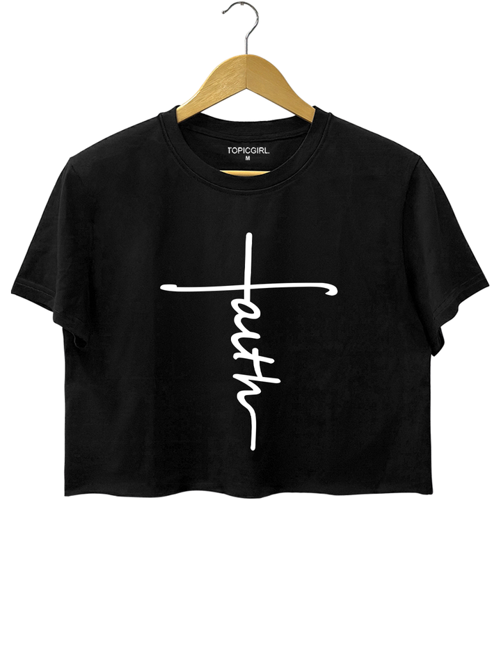 Faith In The Cross Crop Top