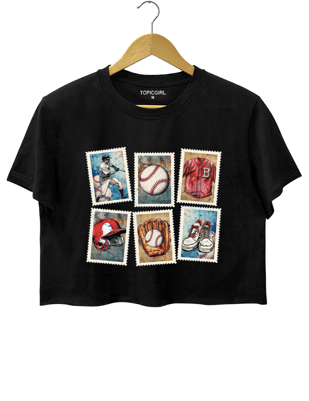 Baseball Photo Memories Crop Top