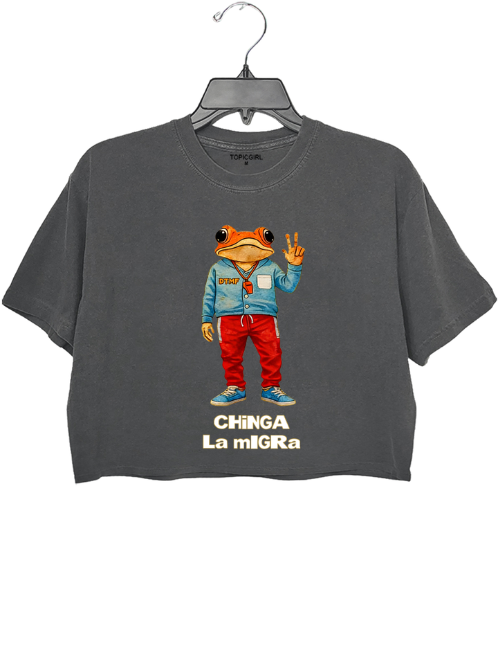 Chinga La Migra Crop Top