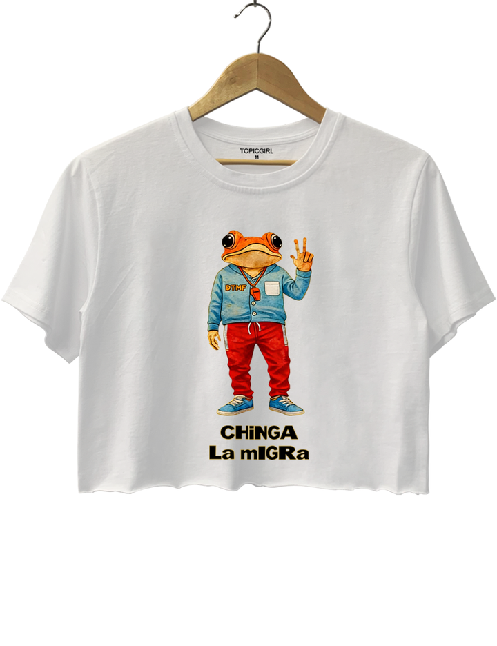 Chinga La Migra Crop Top