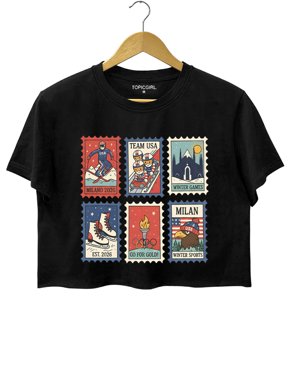 Winter Sports 2026 US Team Crop Top