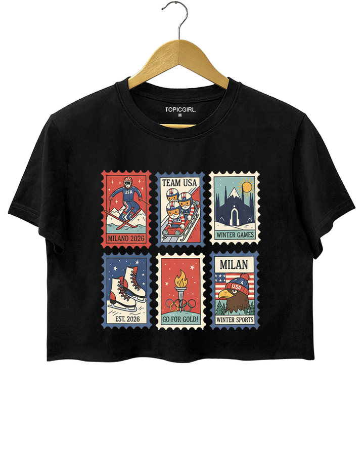 Winter Sports 2026 US Team Crop Top