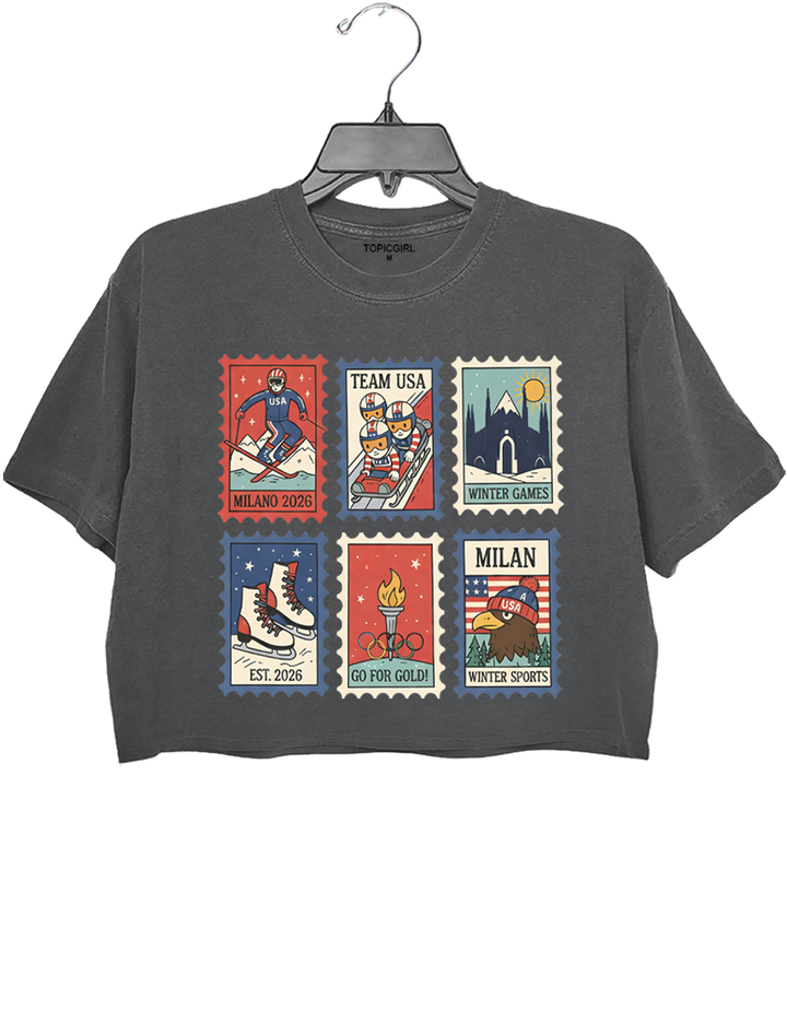 Winter Sports 2026 US Team Crop Top