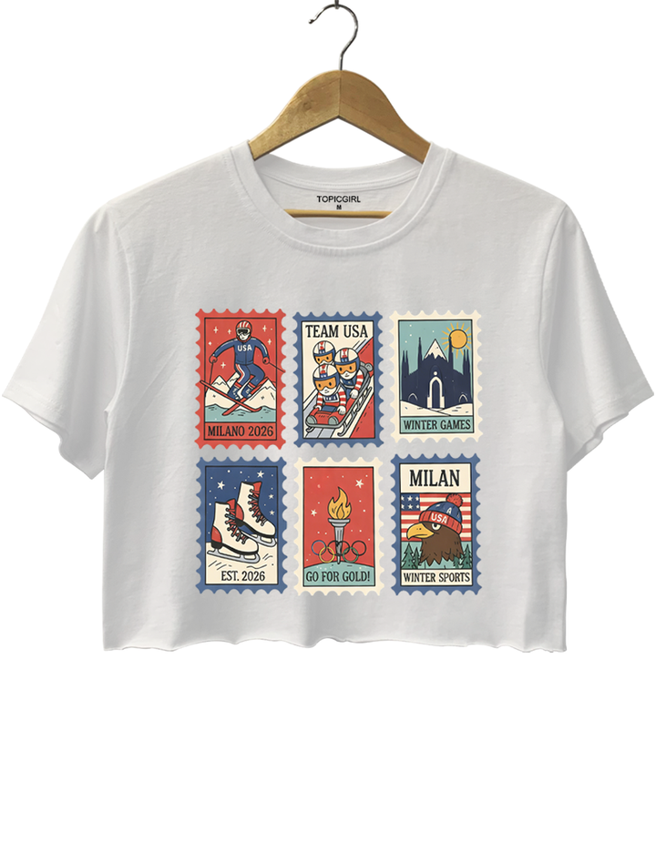 Winter Sports 2026 US Team Crop Top