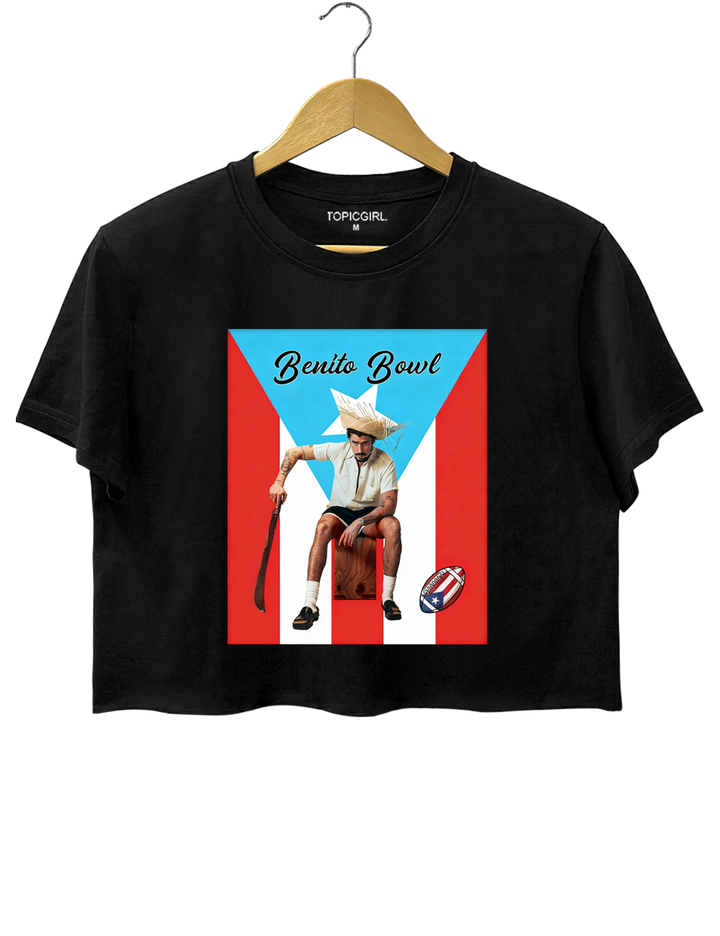 Benito Bowl Puerto Rico Flag Crop Top
