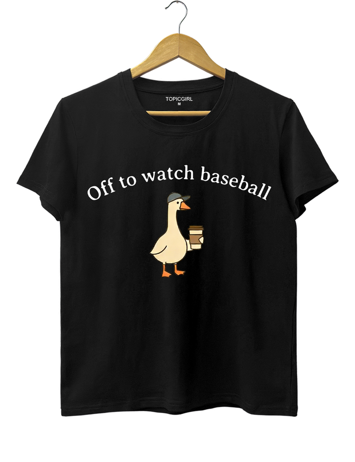 Off To Watch Baseball Tee