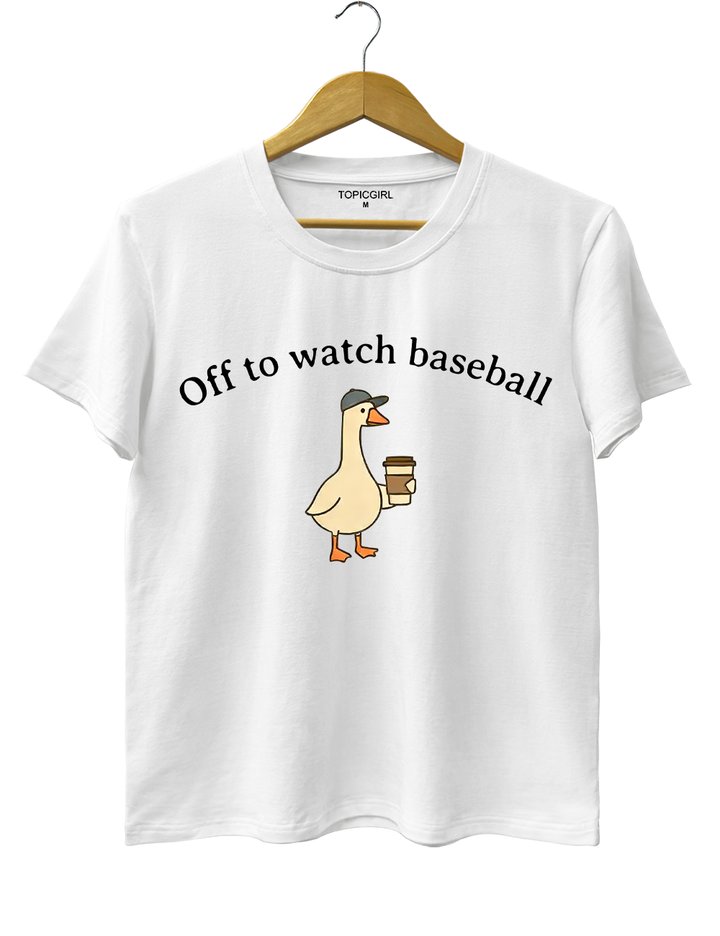 Off To Watch Baseball Tee