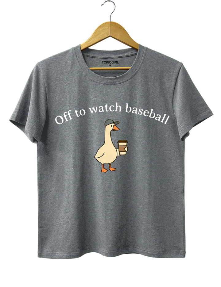 Off To Watch Baseball Tee