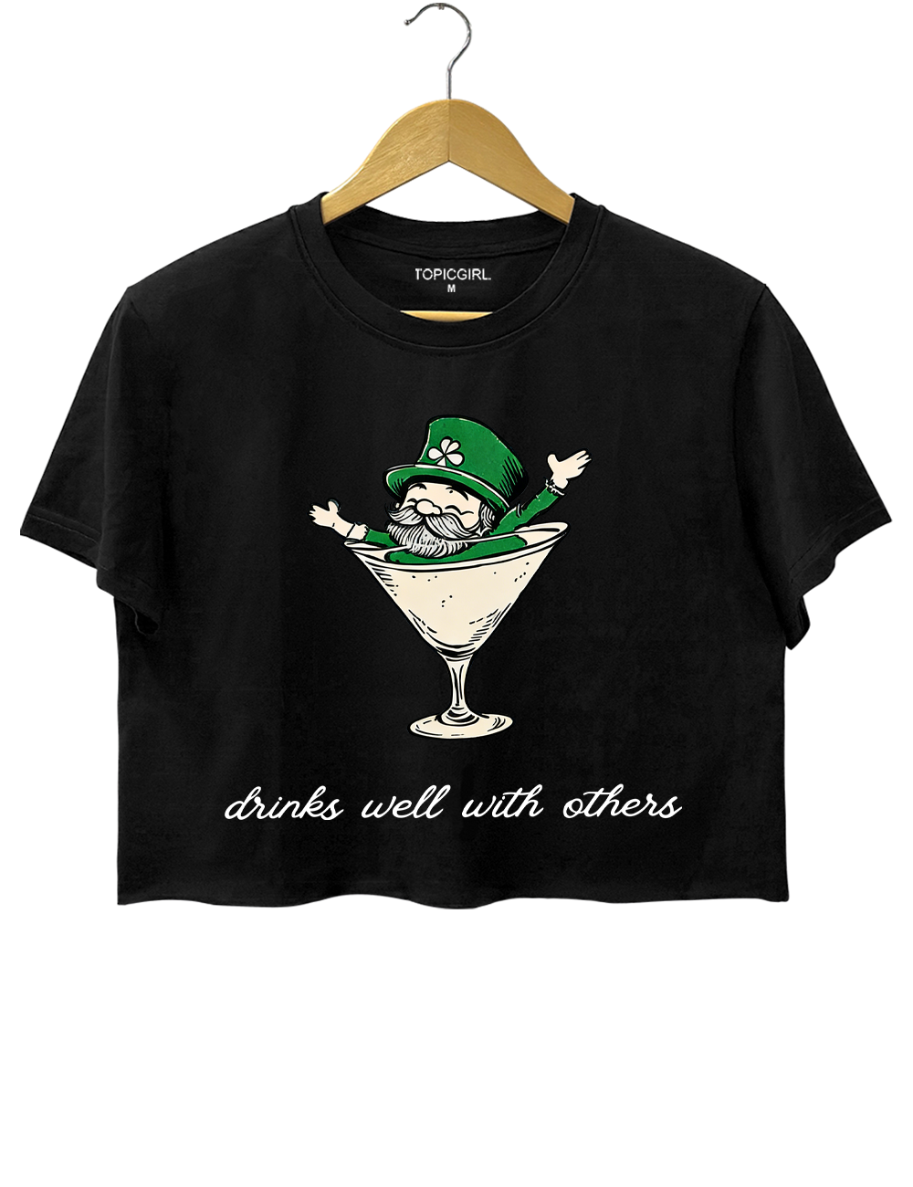 Drinks Well With Others Crop Top