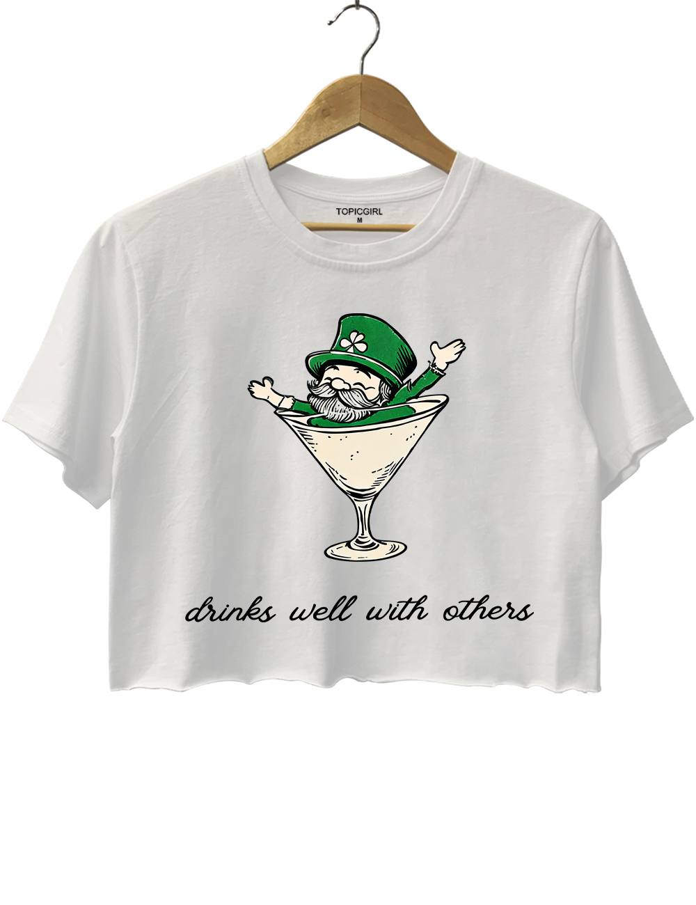 Drinks Well With Others Crop Top