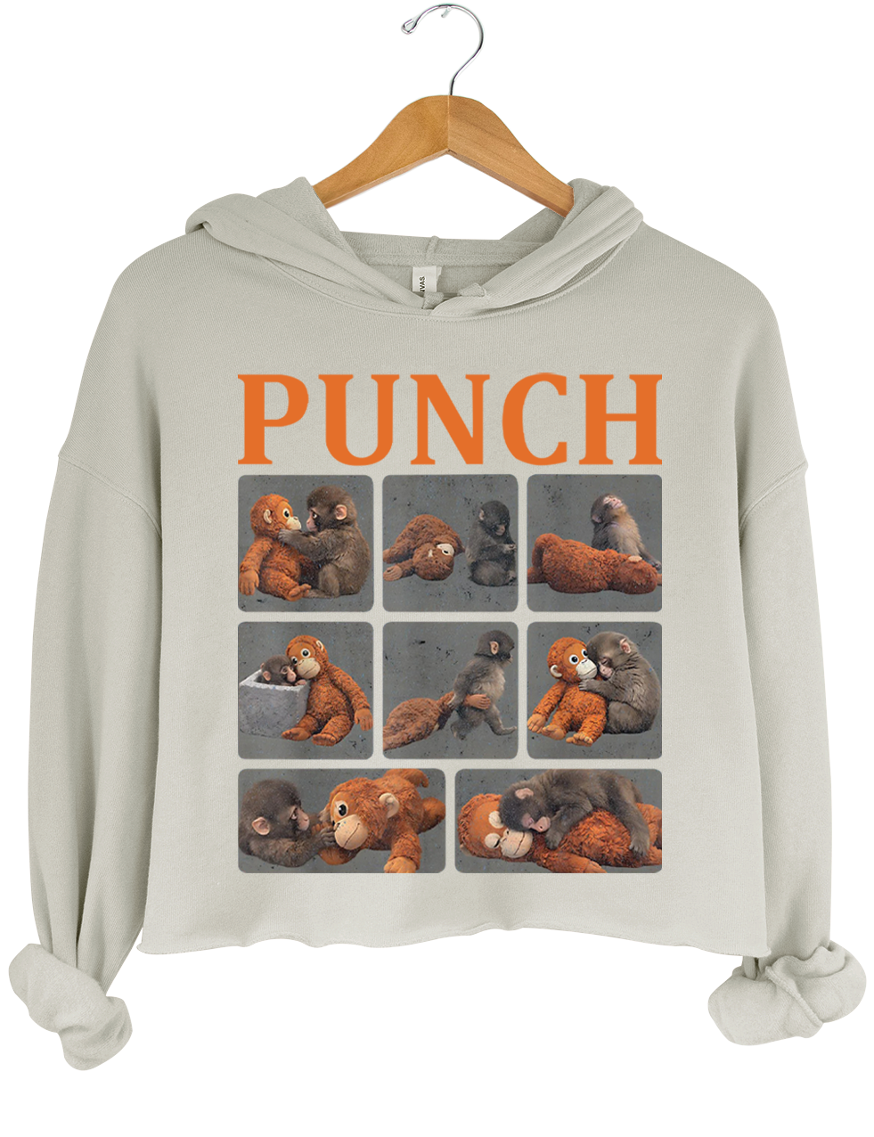 Baby Monkey Punch Crop Hoodie