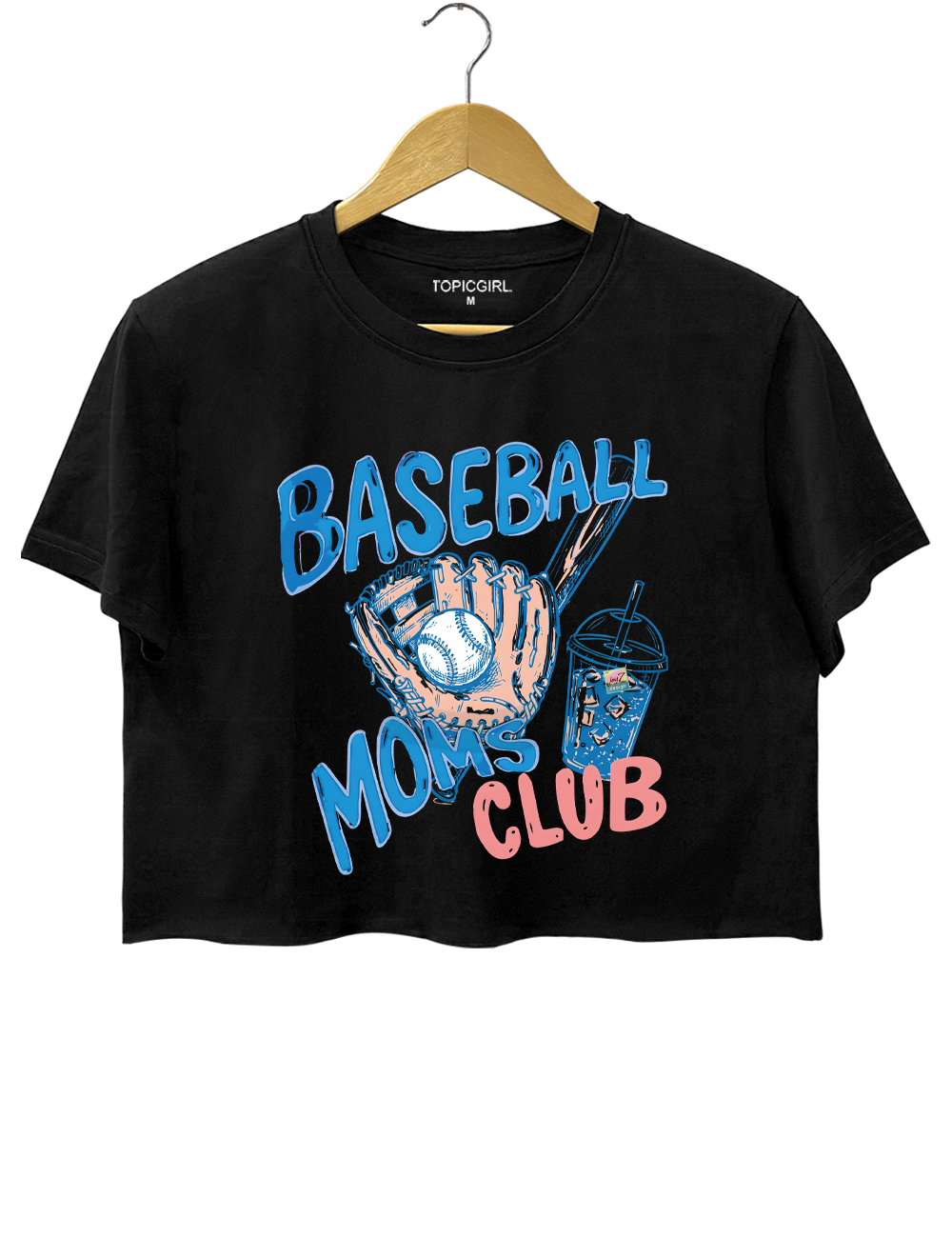Baseball Moms Club Crop Top
