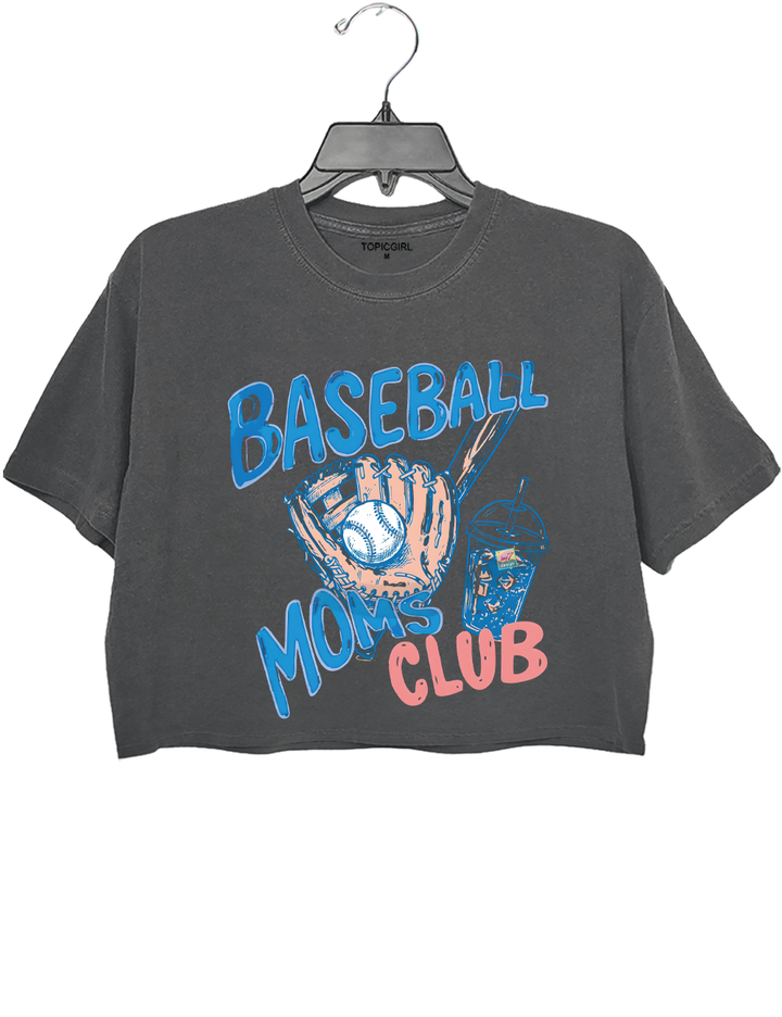 Baseball Moms Club Crop Top