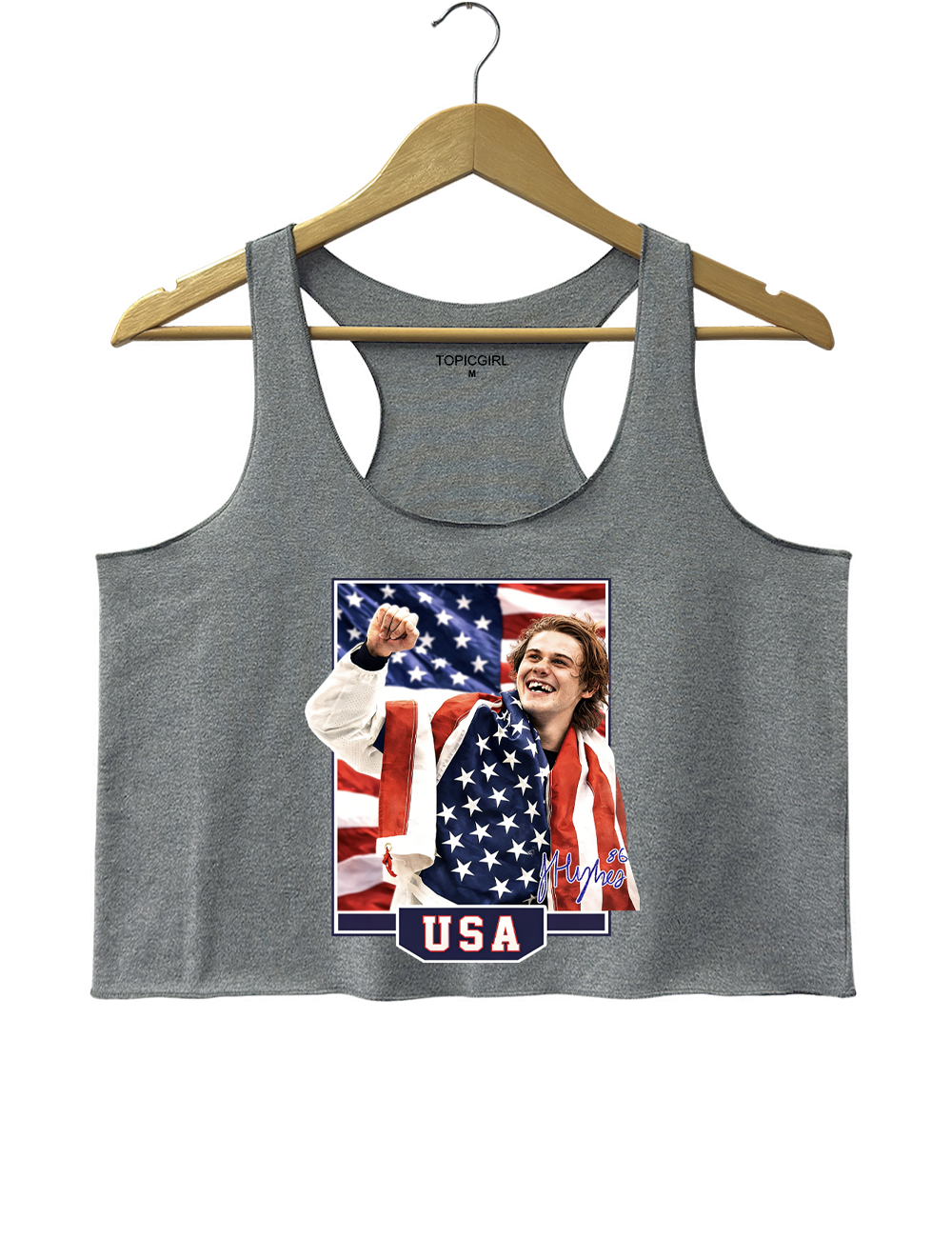 Jack Hughes USA Hockey Crop Tank Top