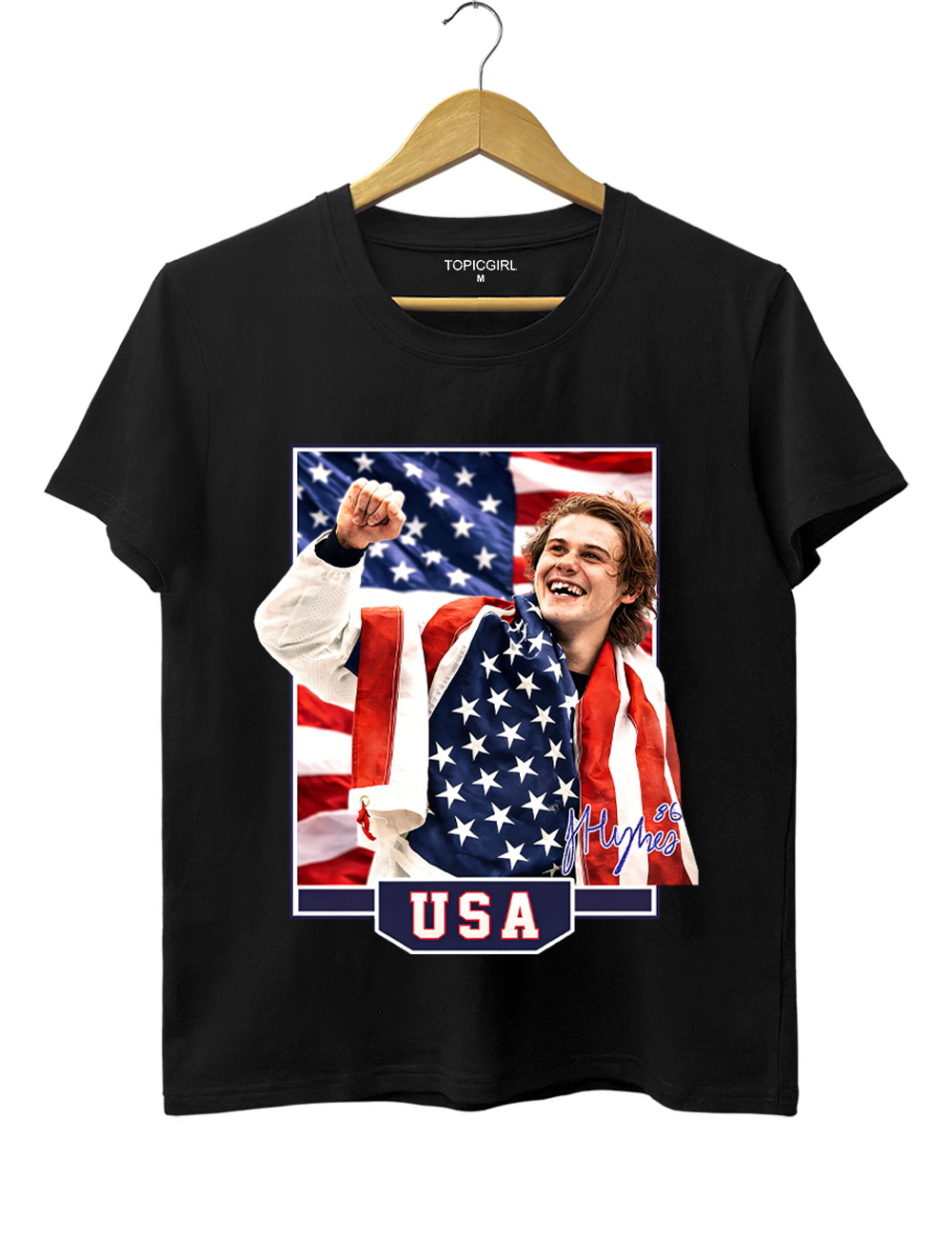 Jack Hughes USA Hockey Tee