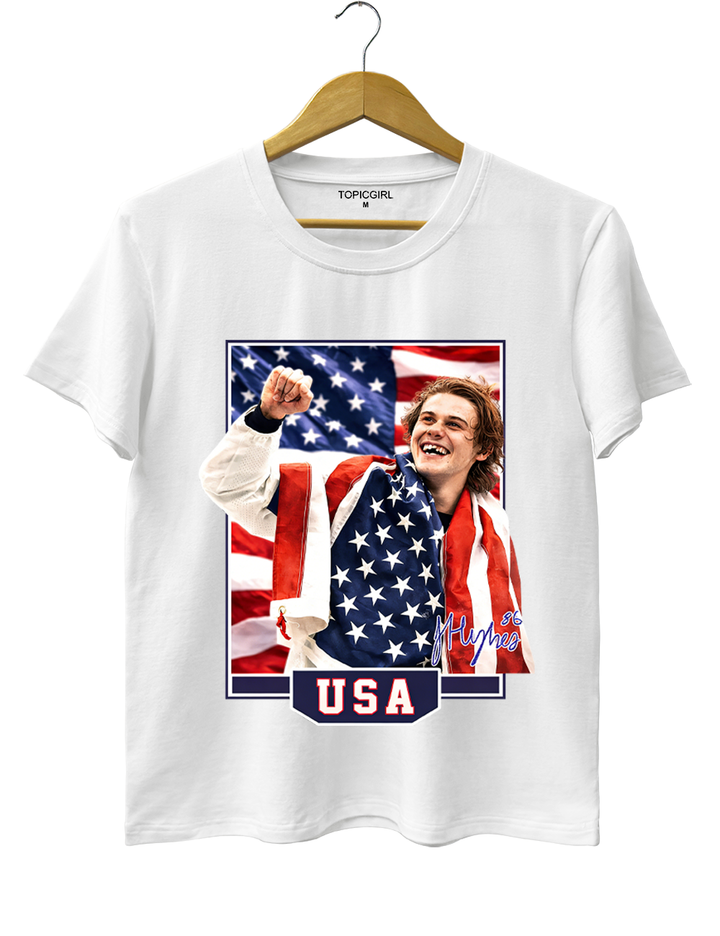 Jack Hughes USA Hockey Tee